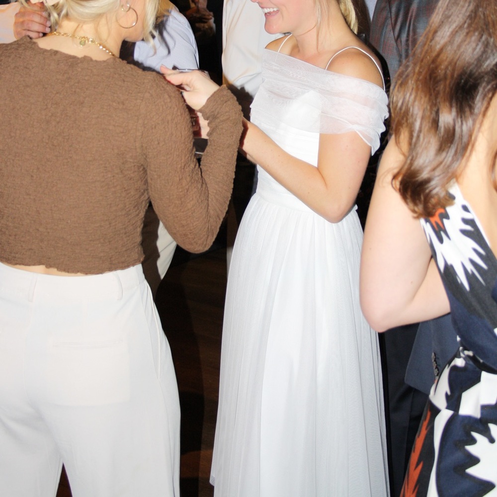 Amsale Tulle MIDI Dress